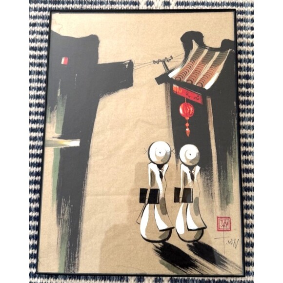 Japanese Monochromatic Painting in the style of Kaoru Kawano 15